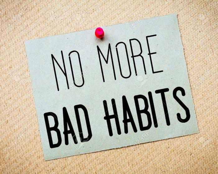 No More Bad Habits Message