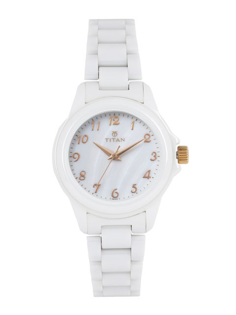 titan white watch for online shopping