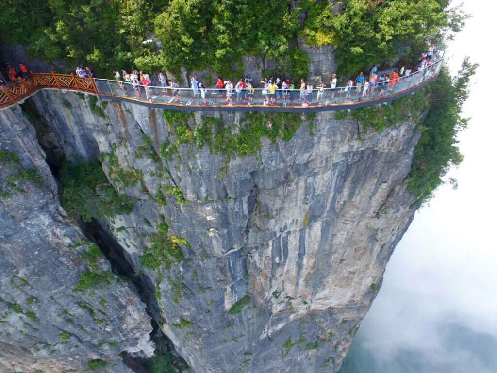 Coiling Dragon Cliff skywalk Zhangjiajie most insane photos