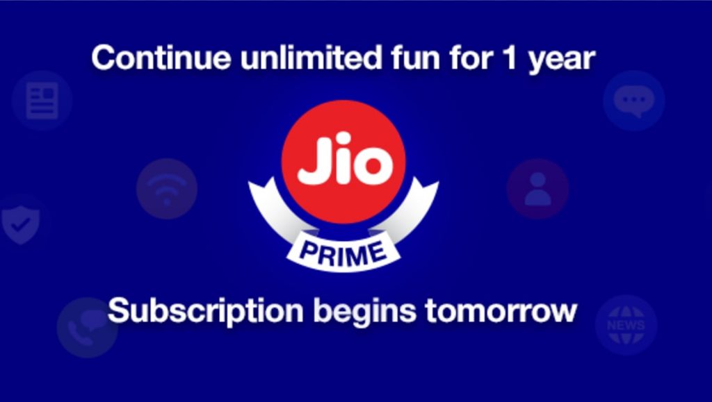 jio prime membership subscription