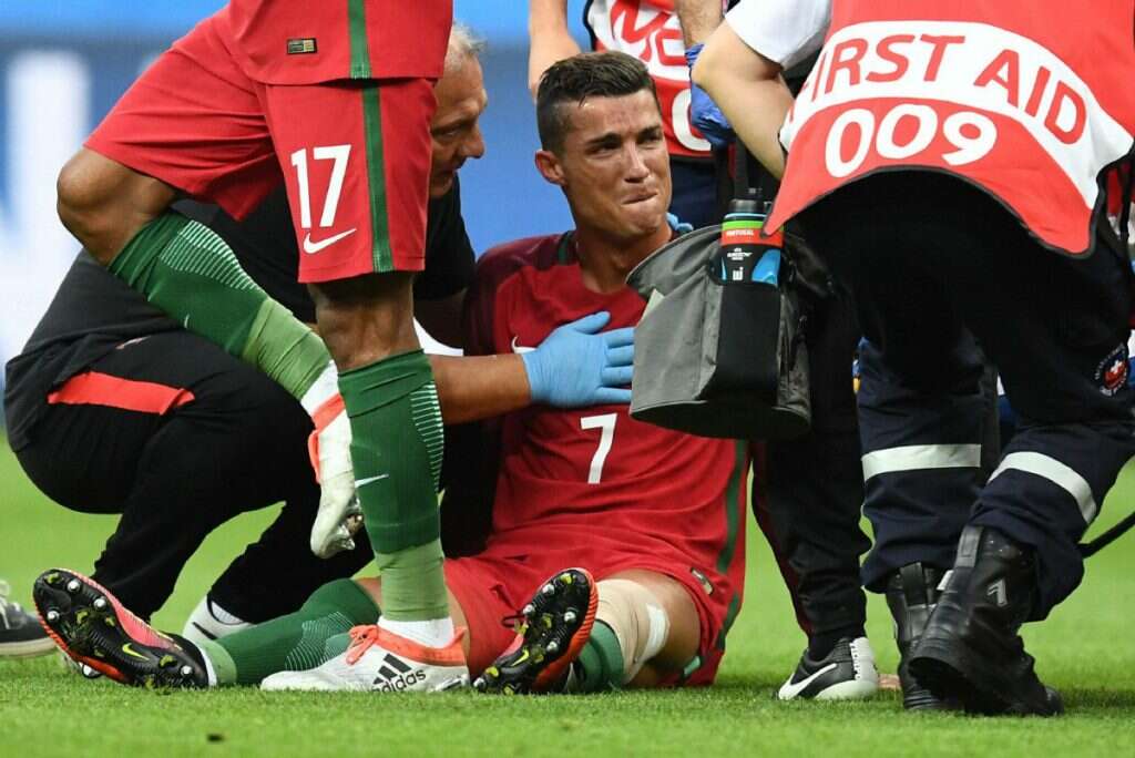 Cristiano Ronaldo the legend crying