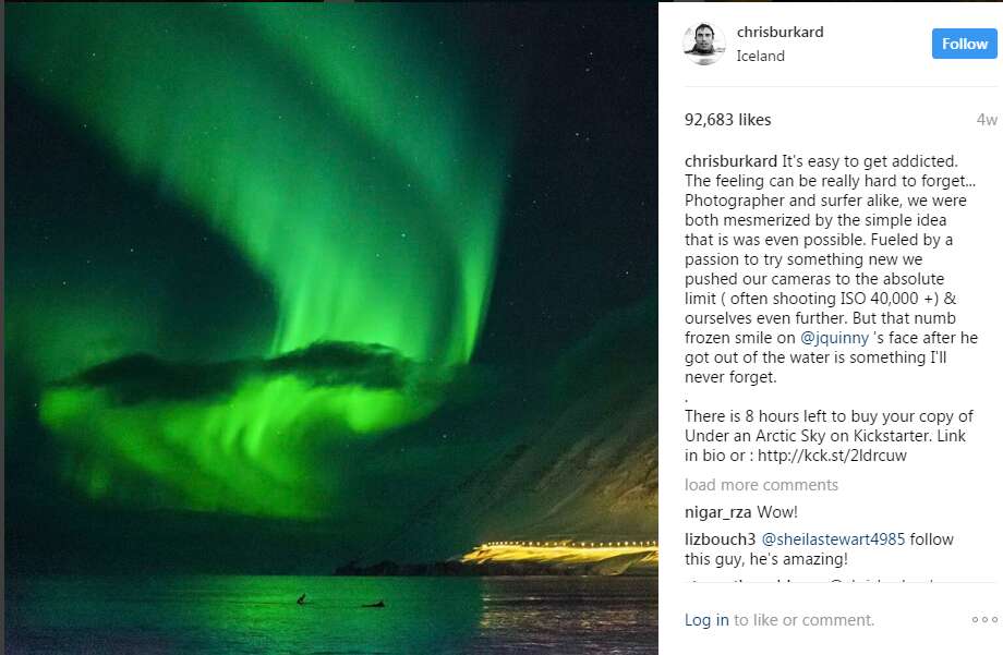 Instagram travel accounts Chris Burkard photos
