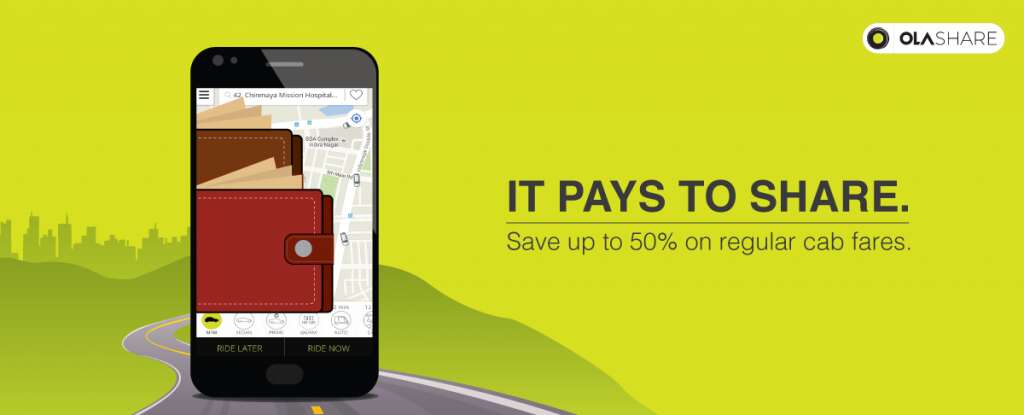 carpool apps in India olashare