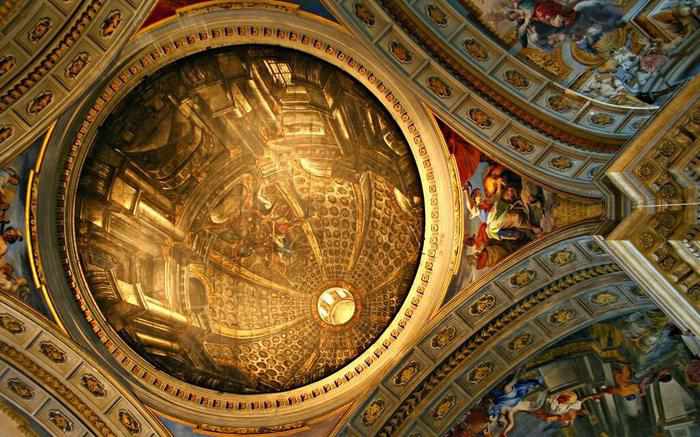 10 offbeat places in rome dome illusion st ignatius