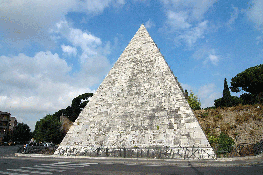 10 offbeat places in rome pyramid of cestius