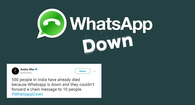 whatsapp down best reactions