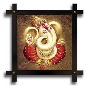 Lord Ganesh Wooden Frame