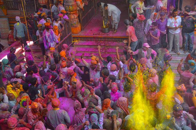 Holi Celebration in Mathura