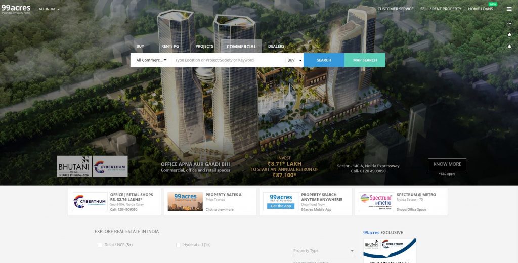 Best Property website in India