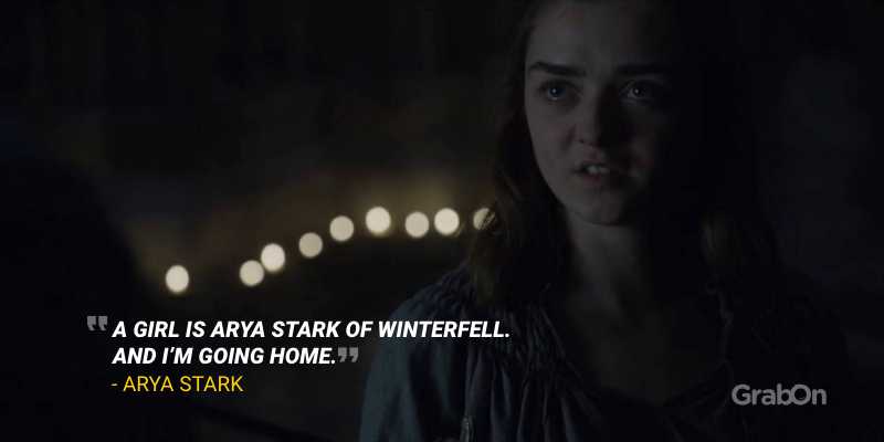 Arya Stark no one