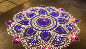 chalk rangoli