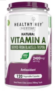 HealthyHey Nutrition Natural Vitamin A 2400mcg Vegetable Capsule