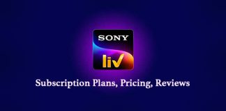 SonyLIV Subscription Plans, Pricing